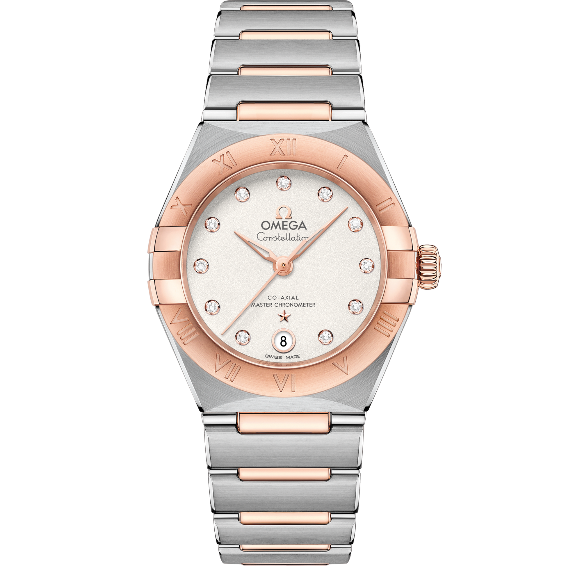 Omega Constellation 29mm Sedna Gold White Silvery Dial 131.20.29.20.52.001