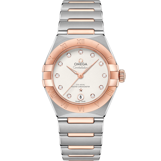 Omega Constellation 29mm Sedna Gold White Silvery Dial 131.20.29.20.52.001