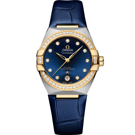 Omega Constellation 36mm Yellow Gold Blue Dial 131.28.36.20.53.001