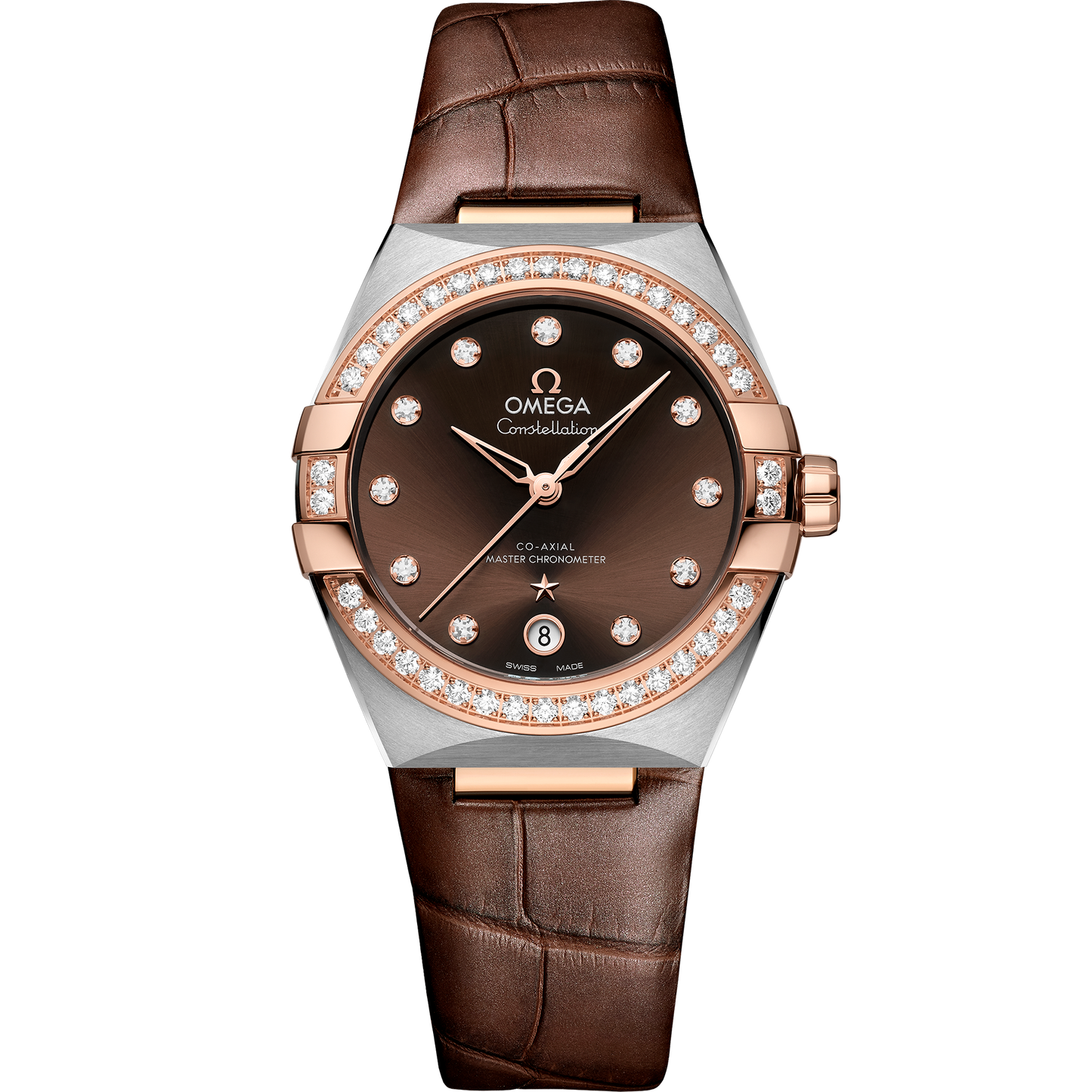 Omega Constellation 36mm Sedna Gold Brown Dial 131.28.36.20.63.001