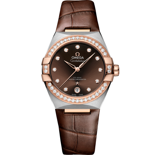 Omega Constellation 36mm Sedna Gold Brown Dial 131.28.36.20.63.001
