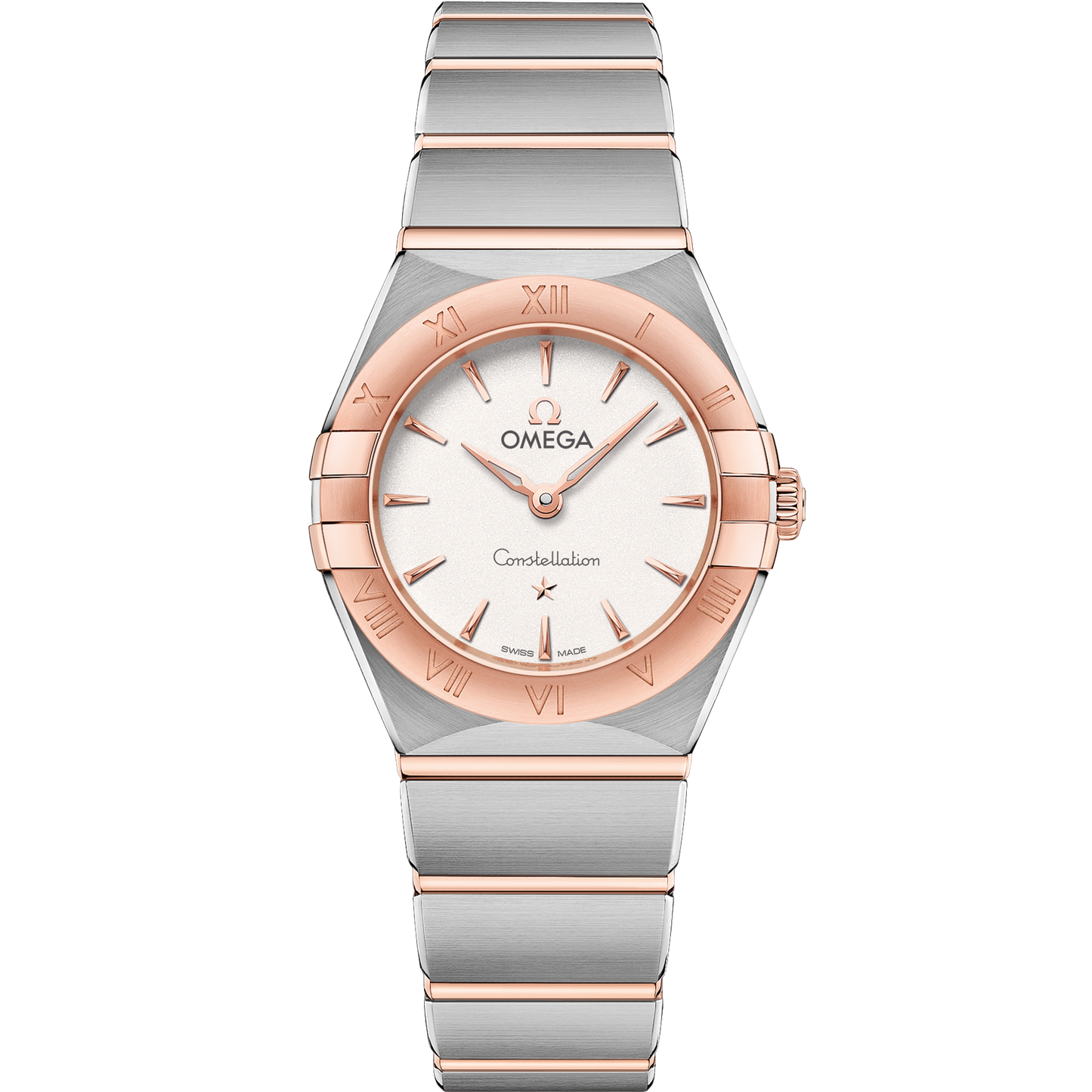 Omega Constellation 25mm Sedna Gold Silver Dial 131.20.25.60.02.001