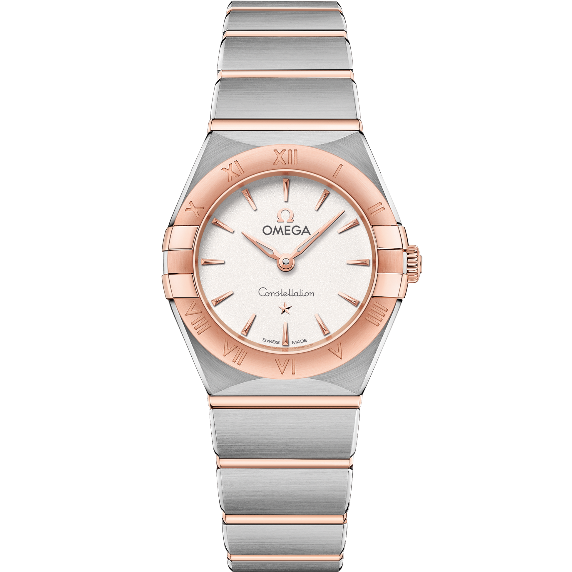 Omega Constellation 25mm Sedna Gold Silver Dial 131.20.25.60.02.001