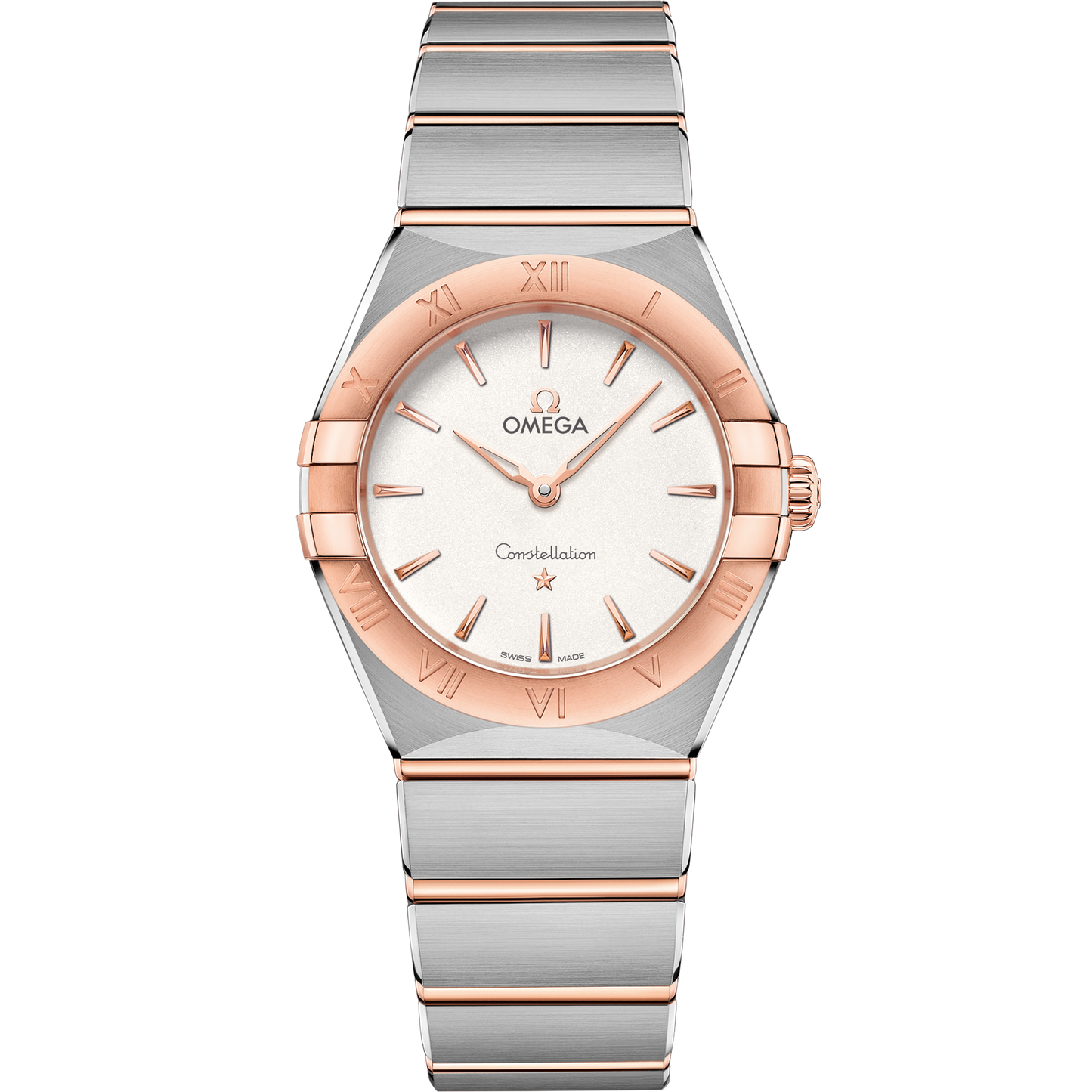Omega Constellation 28mm Sedna Gold Silver Dial 131.20.28.60.02.001