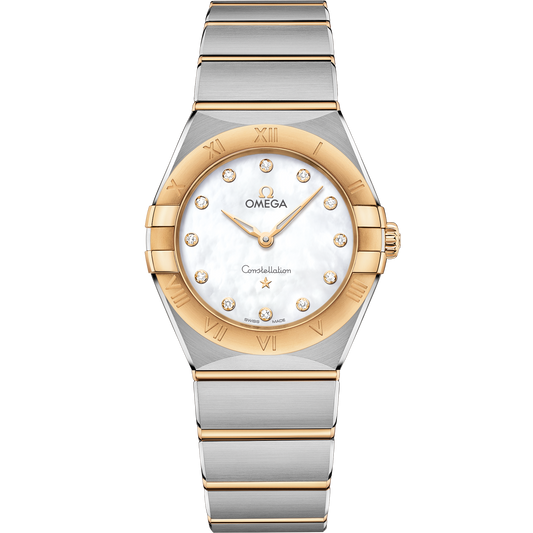 Omega Constellation 28mm Yellow Gold White Mother-of-Pearl Dial 131.20.28.60.55.002