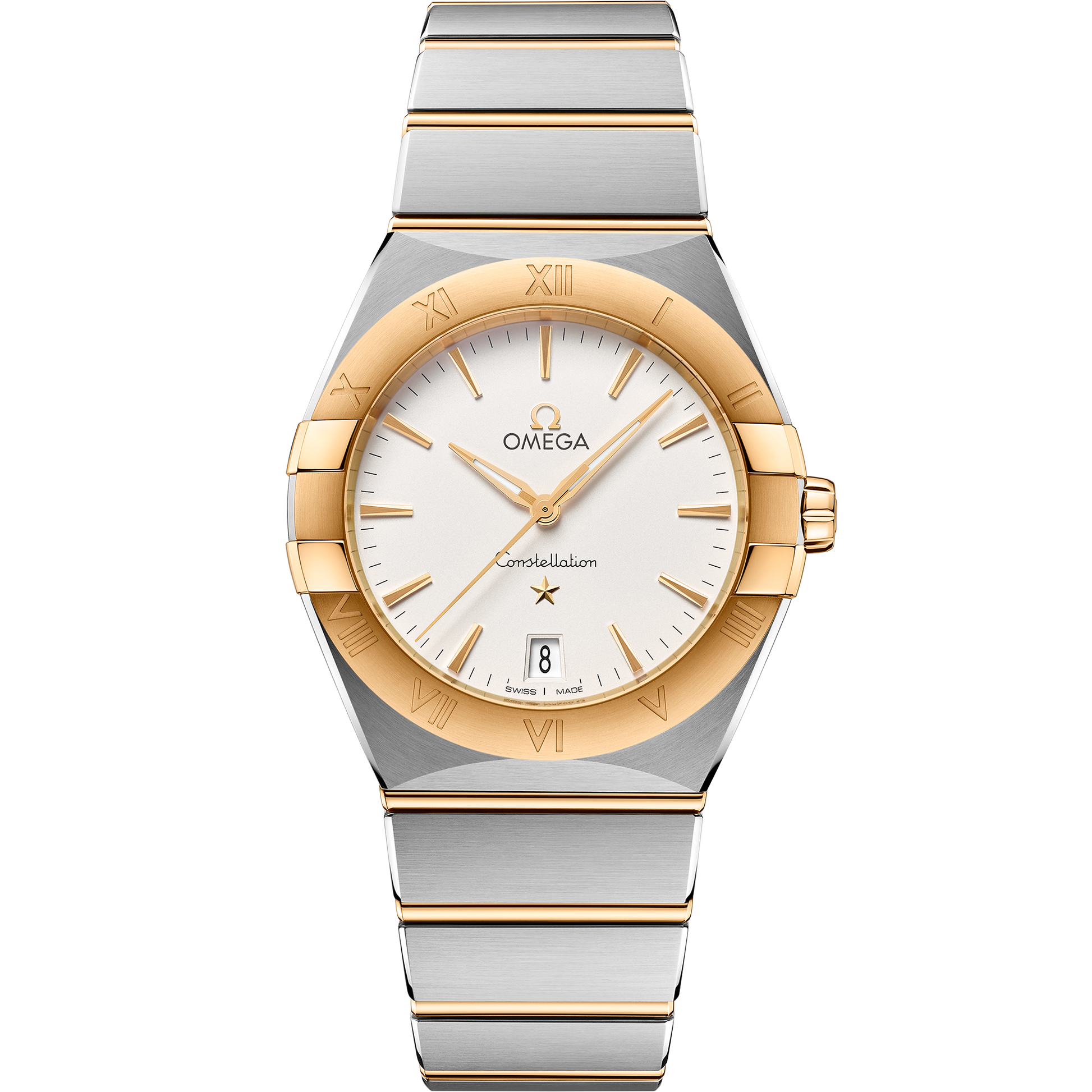 Omega Constellation 36mm Yellow Gold Silver Opaline Dial 131.20.36.60.02.002