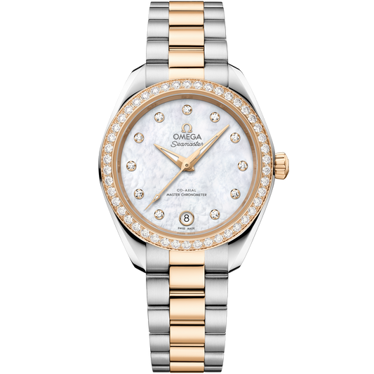Omega Seamaster Aqua Terra 150M 30mm Diamond White Mother of Pearl Dial 220.25.30.20.55.001