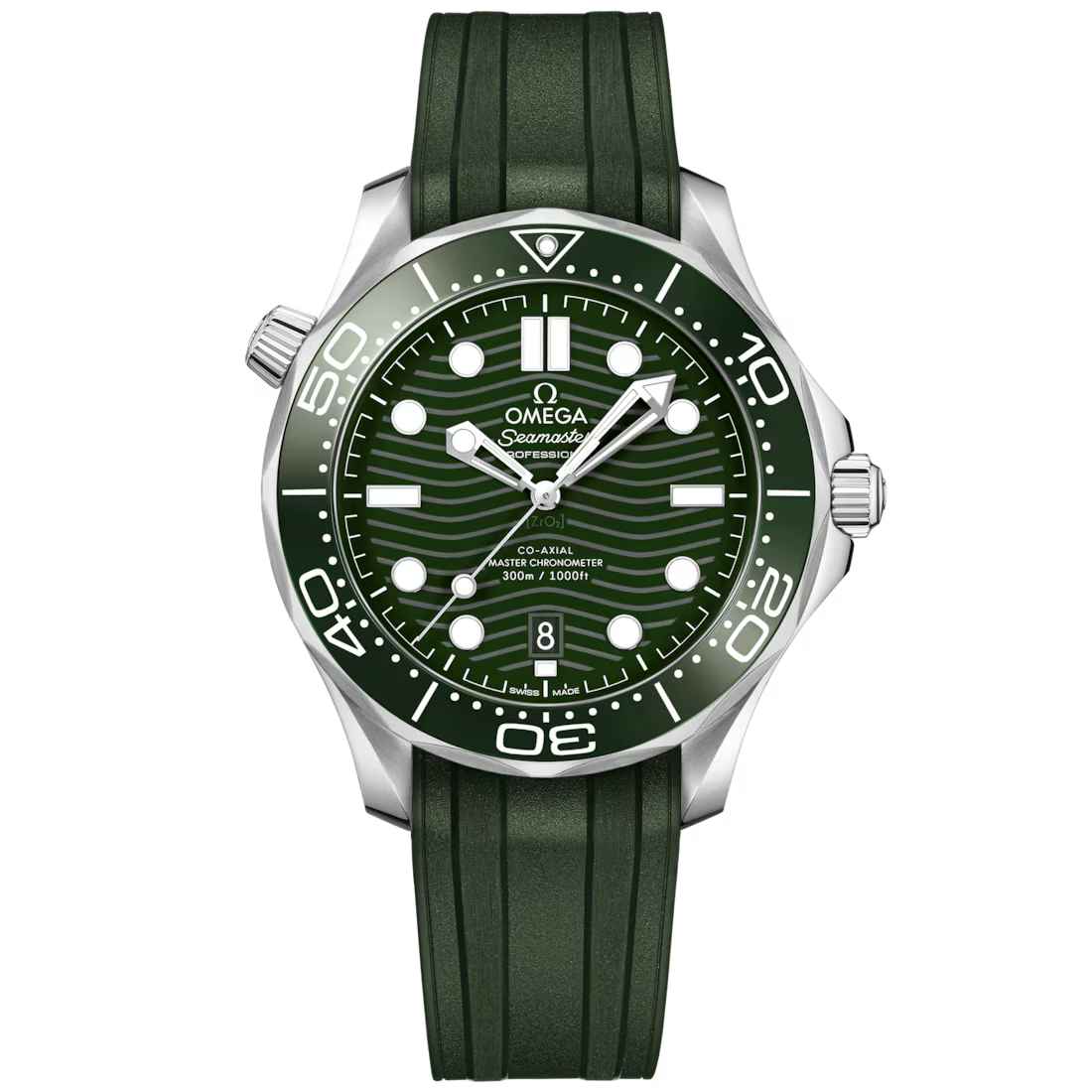 Omega Seamaster Diver 300M 42 MM Stainless Green Dial Watch 21032422010001
