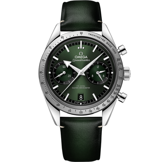 Omega Speedmaster '57 40.5 MM Steel Green Dial Watch 332.12.41.51.10.001