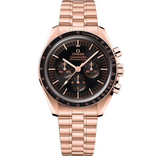 Omega Speedmaster Moonwatch Professional 42 MM Sedna Gold On Sedna Gold Black Dial Watch 310.60.42.50.01.001
