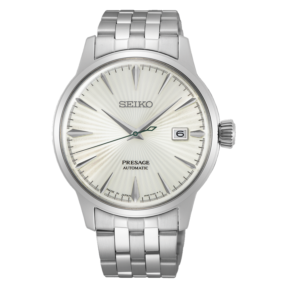Seiko Presage Cocktail Time The Martini White Dial Automatic Watch - SRPG23J1