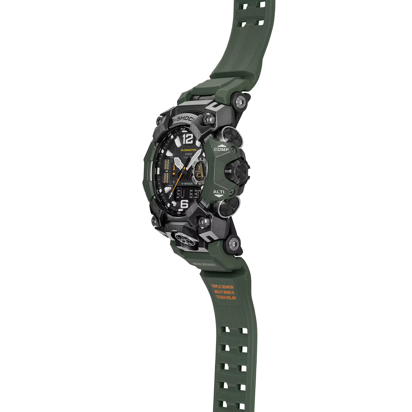 Casio G-Shock Master Of G Mudmaster Solar Radio Resin Green Watch GWG-B1000-3A