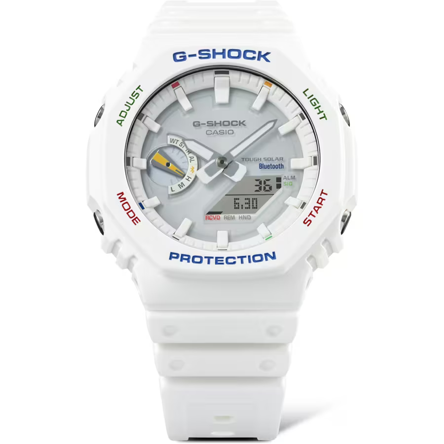 Casio G-Shock Analog Digital Resin Bluetooth White Watch GA-B2100FC-7