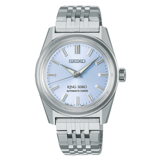 King Seiko KSK 36.1 MM Automatic SS Blue Dial Watch SPB457J1