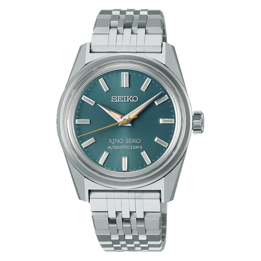 King Seiko KSK 36.1 MM Automatic SS Teal Dial Watch SPB459J1