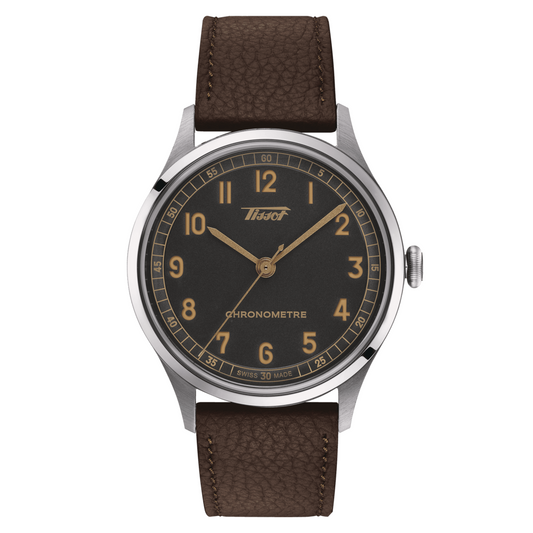 Tissot Heritage 1938 Automatic COSC 39 MM Black Dial Watch T142.464.16.062.00