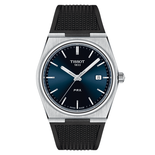 Tissot PRX 40 MM SS Rubber Bracelet Quartz Blue Dial Watch T137.410.17.041.00