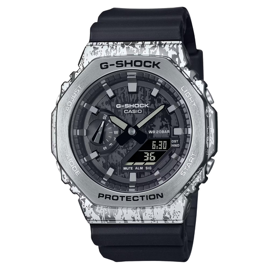Casio G-Shock G-Steel Grunge Camouflage Analog Digital Watch GM-2100GC-1A