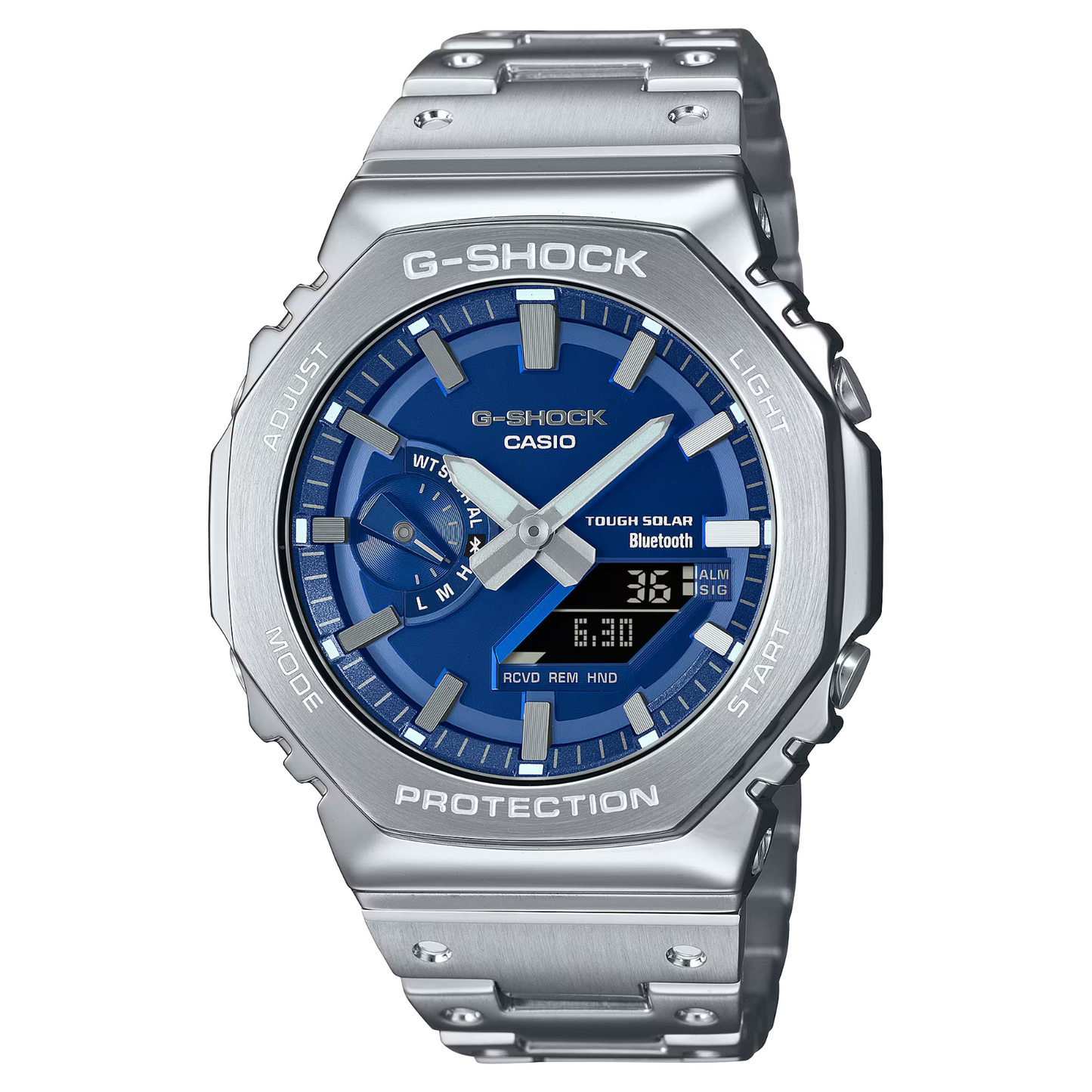 Casio G-Shock Full Metal Series Blue Dial Analog Digital Watch GM-B2100AD-2A
