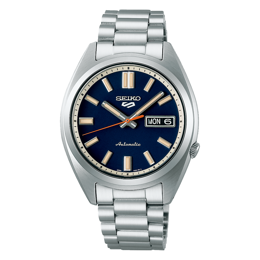 Seiko 5 Sports SNXS Series 37.4 MM Blue Dial Automatic Watch - SRPK87K1