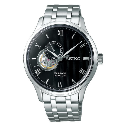 Seiko Presage Japanese Garden 41.8 MM Automatic Black Dial Watch SSA377J1
