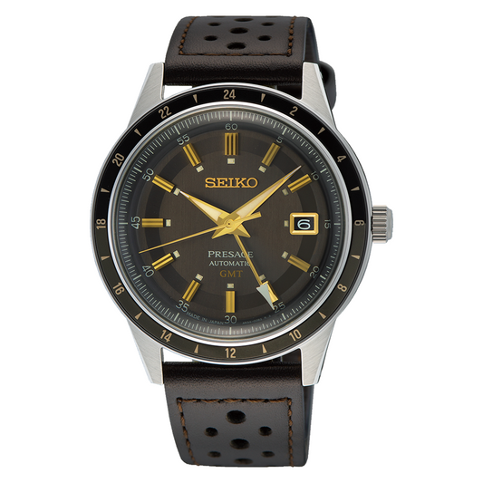 Seiko Presage 60's Style Automatic GMT 40.8 MM SS Watch  SSK013J1