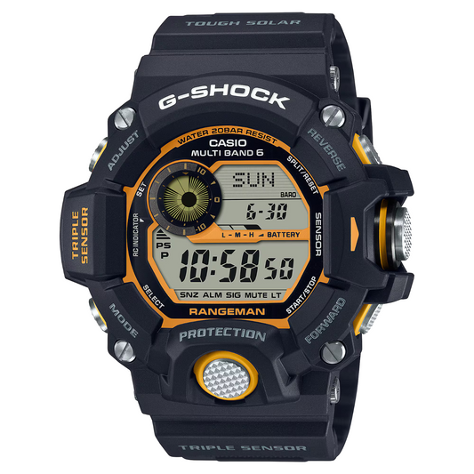 Casio G-Shock Master Of G Rangeman Black And Yellow Resin Watch GW-9400Y-1DR