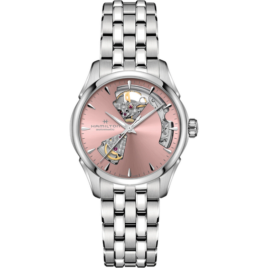 Hamilton Jazzmaster Open Heart Lady Automatic Pink Dial Watch H32215170