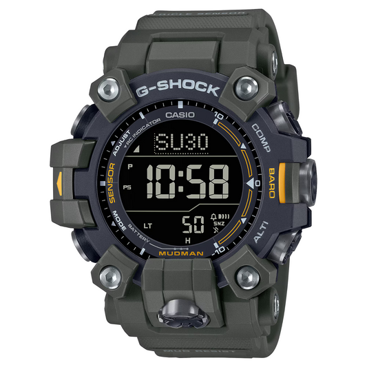 Casio G-Shock Master Of G Mudman Green Resin Solar Watch GW-9500-3