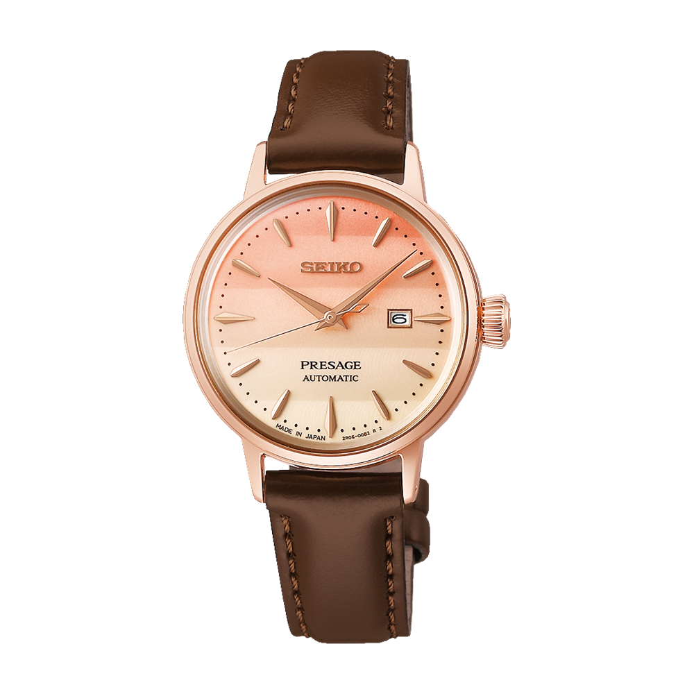 Seiko Presage Cocktail Time Star Bar LE Brown 30.3 MM Automatic Watch SRE014J1