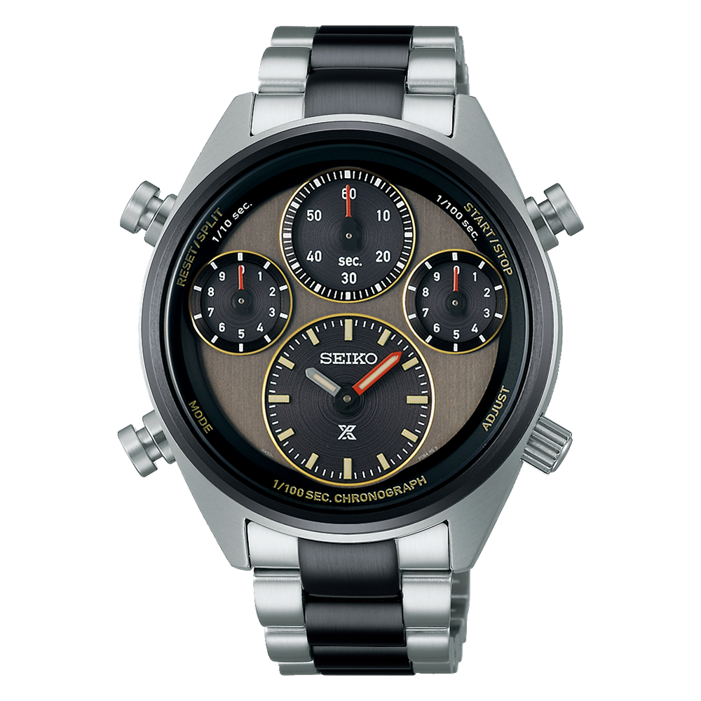 Seiko Prospex Speedtimer Solar Chronograph 42 MM SS LE Brown Dial Watch SFJ005P1