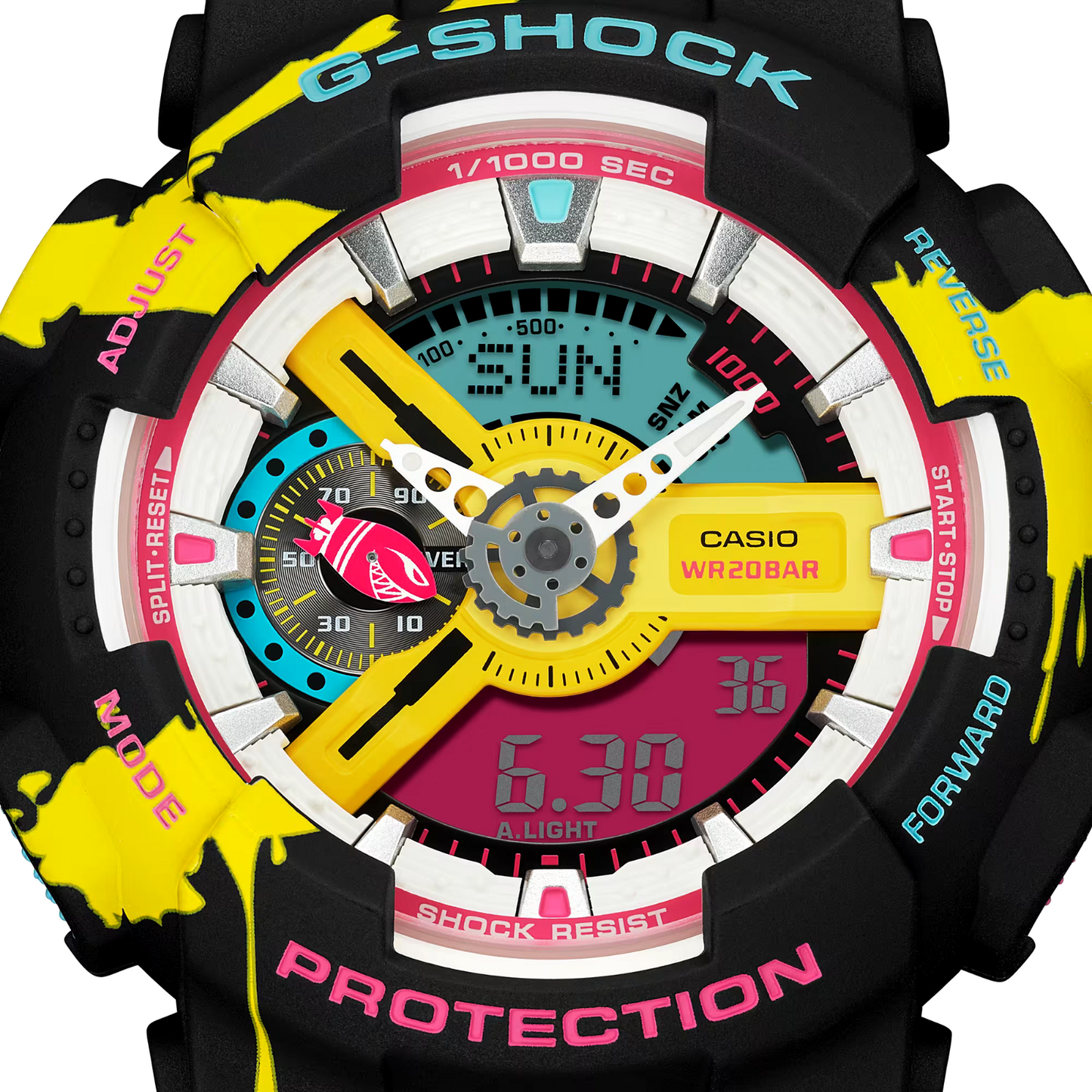 Casio G-Shock League Of Legends JINX Analog Resin Watch - GA-110LL-1
