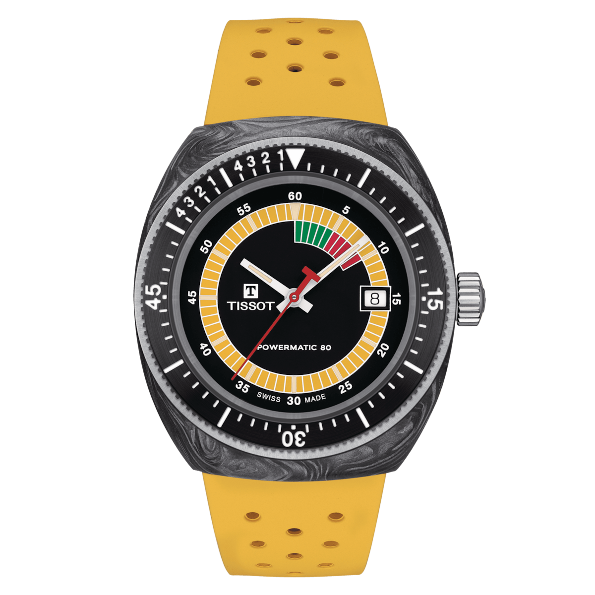 Tissot Sideral Powermatic 80 41 MM Automatic Carbon Watch - T145.407.97.057.00