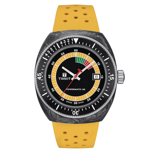 Tissot Sideral Powermatic 80 41 MM Automatic Carbon Watch - T145.407.97.057.00
