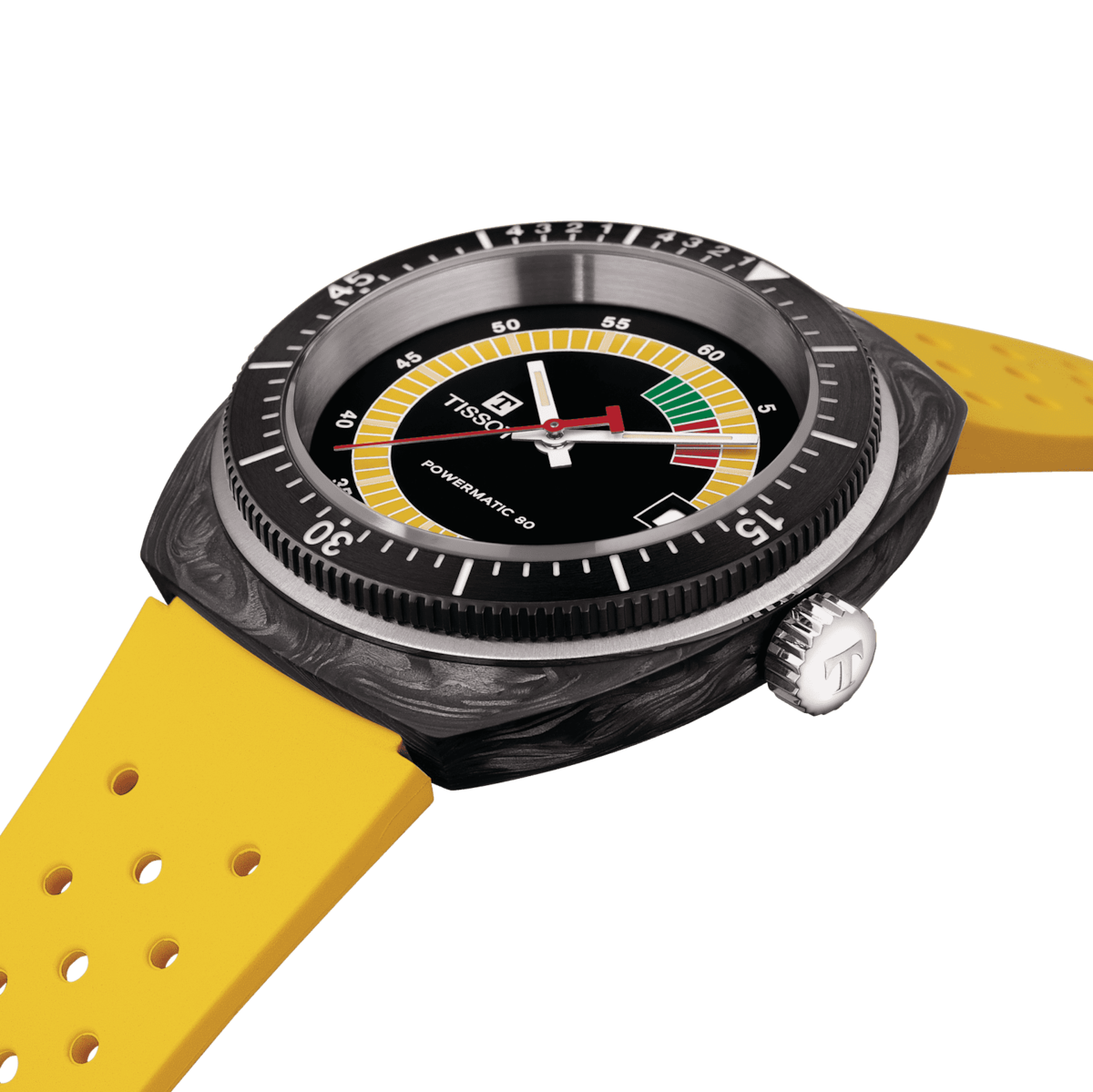 Tissot Sideral Powermatic 80 41 MM Automatic Carbon Watch - T145.407.97.057.00