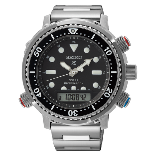 Seiko Prospex Arnie 46.9 MM Full Stainless Steel Solar Watch SNJ033P1