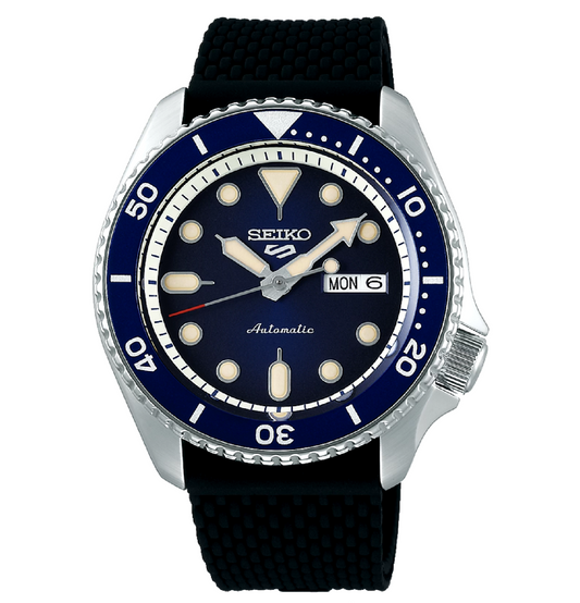Seiko 5 Sports SKX Series 42.5 MM Stainless Steel Silicone Band Automatic Watch SRPD71K2