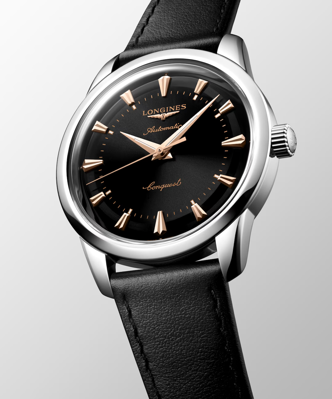 Longines Conquest Heritage 40 MM Black Dial Automatic Watch L16504522