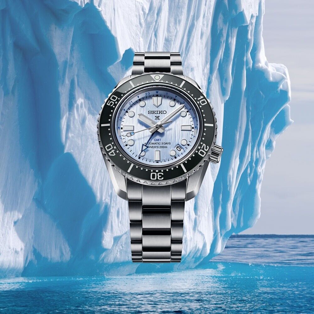 Seiko Prospex Sea Save The Ocean Automatic GMT LE SS 42MM Watch SPB385J1