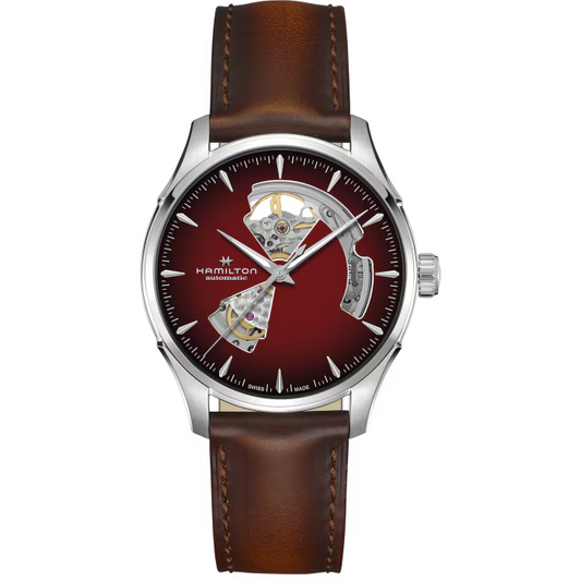 Hamilton Jazzmaster Open Heart Automatic 40 MM Burgundy Dial Watch H32675570