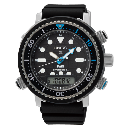 Seiko Prospex Arnie 46.9 MM Solar Stainless steel Black Dial Watch SNJ035P1