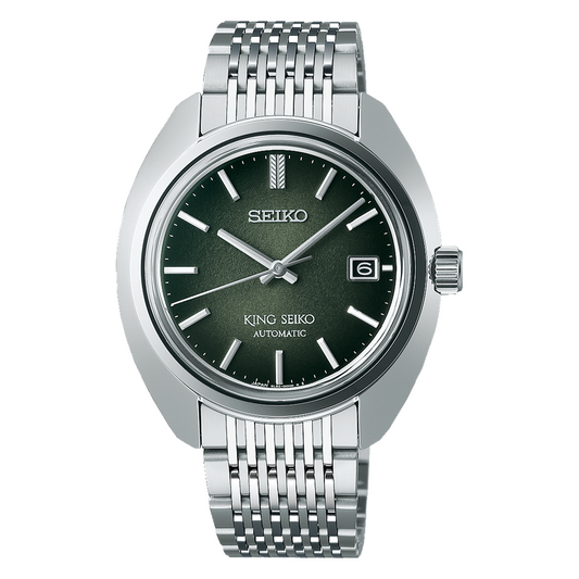 Seiko King Seiko Modern Re-interpretation 39.4 MM Green Dial Watch SJE113J1