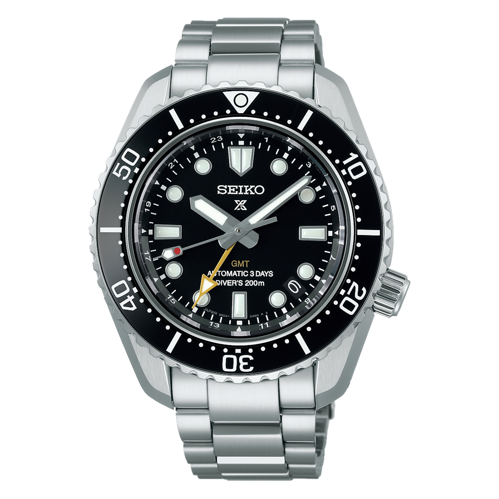 Seiko Prospex Sea Black Divers Automatic GMT Stainless Steel 42MM Watch SPB383J1