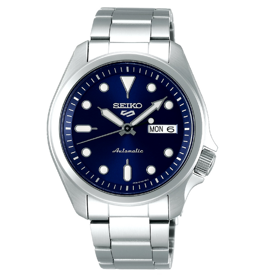 Seiko 5 Sports 40mm Full Stainless Steel Blue Dial Automatic Watch - SRPE53K1