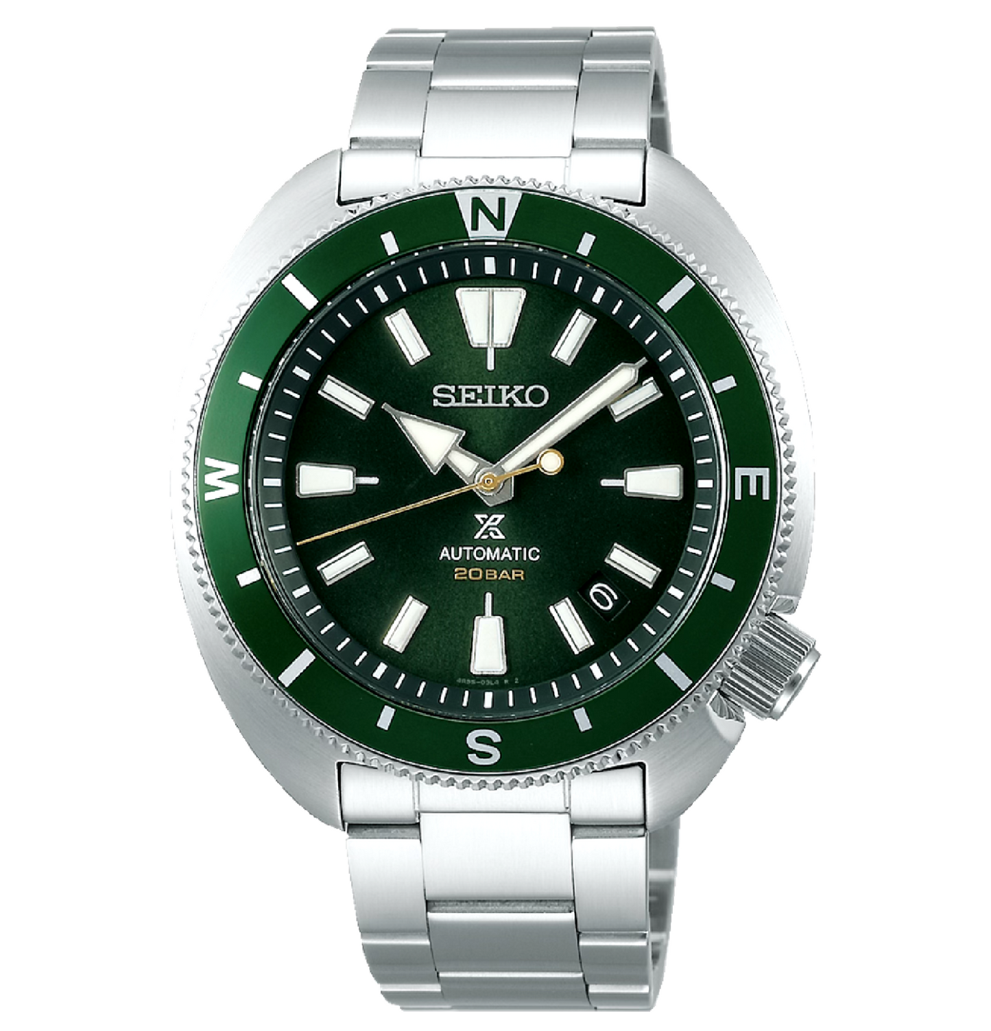 Seiko Prospex Turtle 42.4 MM SS Green Dial Automatic Watch - SRPH15K1