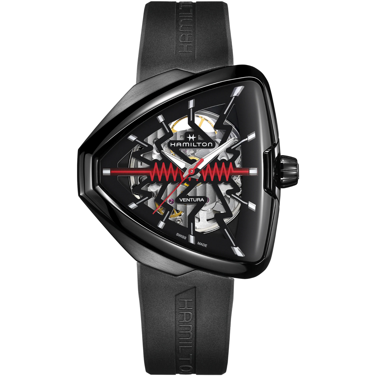 Hamilton Ventura Elvis 80 Skeleton Automatic Black PVD Watch H24535331