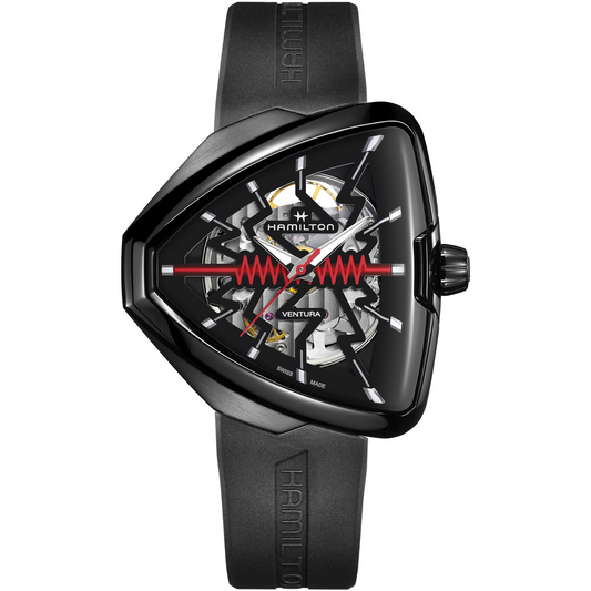 Hamilton Ventura Elvis 80 Skeleton Automatic Black PVD Watch H24535331