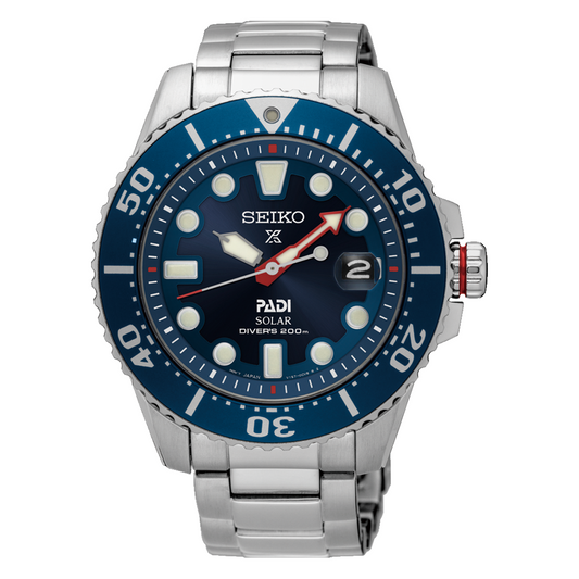 Seiko Prospex Padi 43.5 MM Solar Stainless Steel Watch SNE549P1