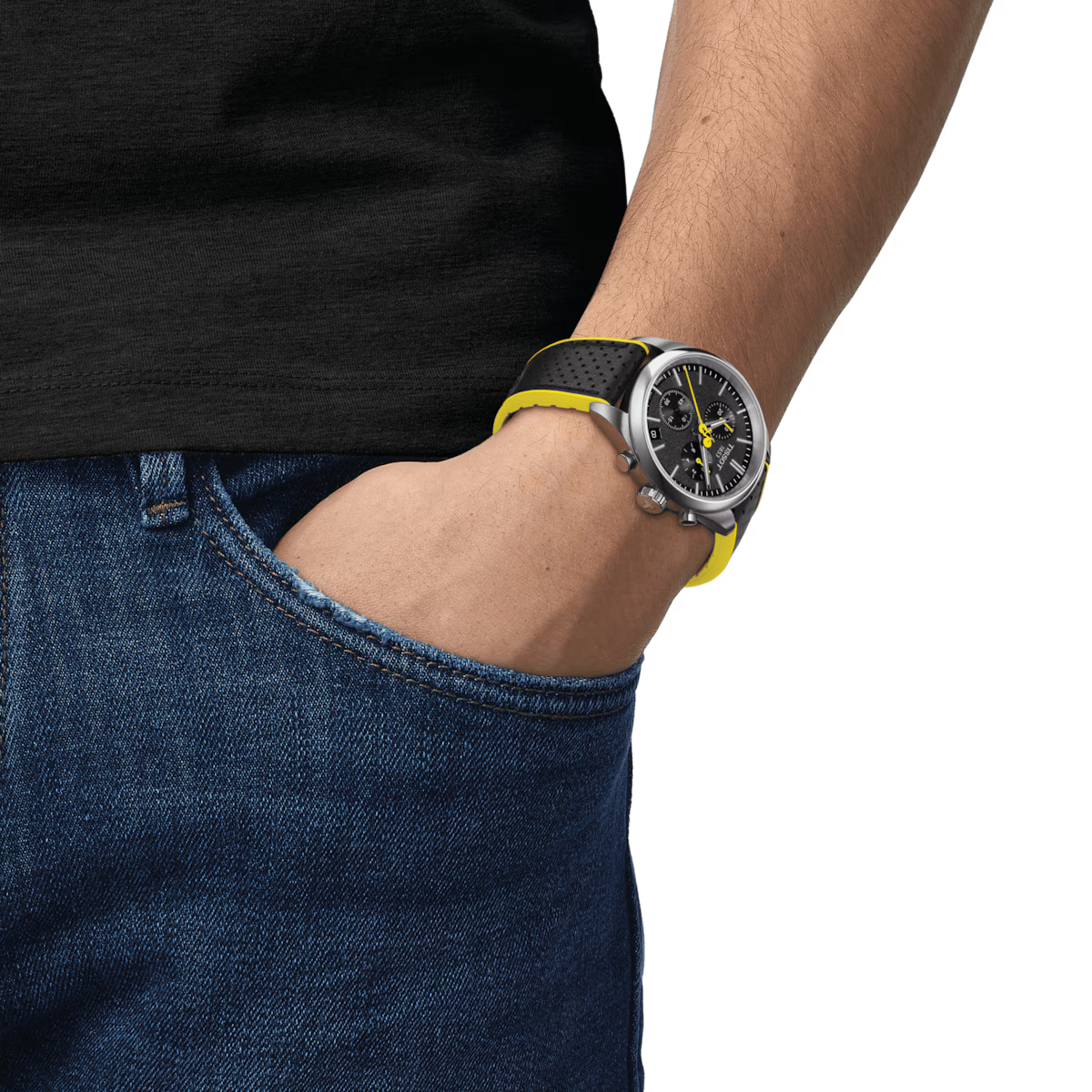 Tissot PR 100 Tour De France 40 MM Black Dial Quartz Watch T150.417.11.051.00
