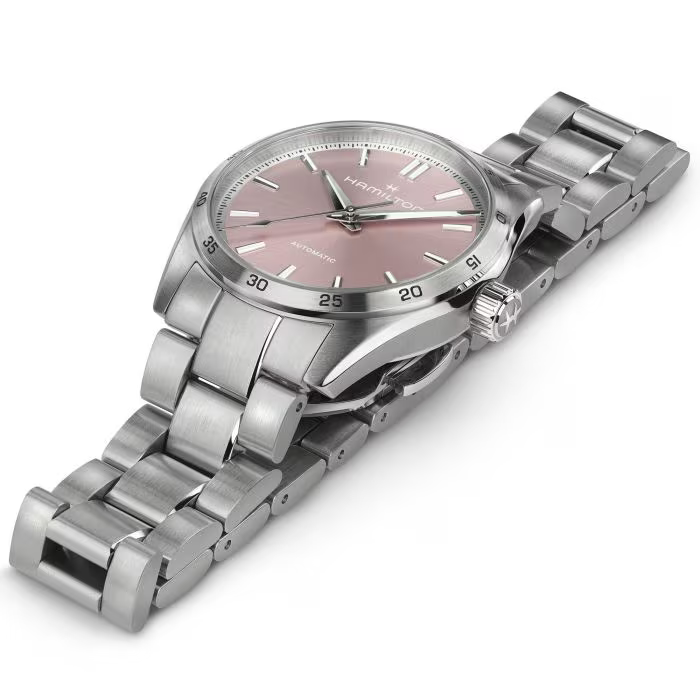 Hamilton Jazzmaster Performer Automatic 34 MM Pink Dial Watch H36105171